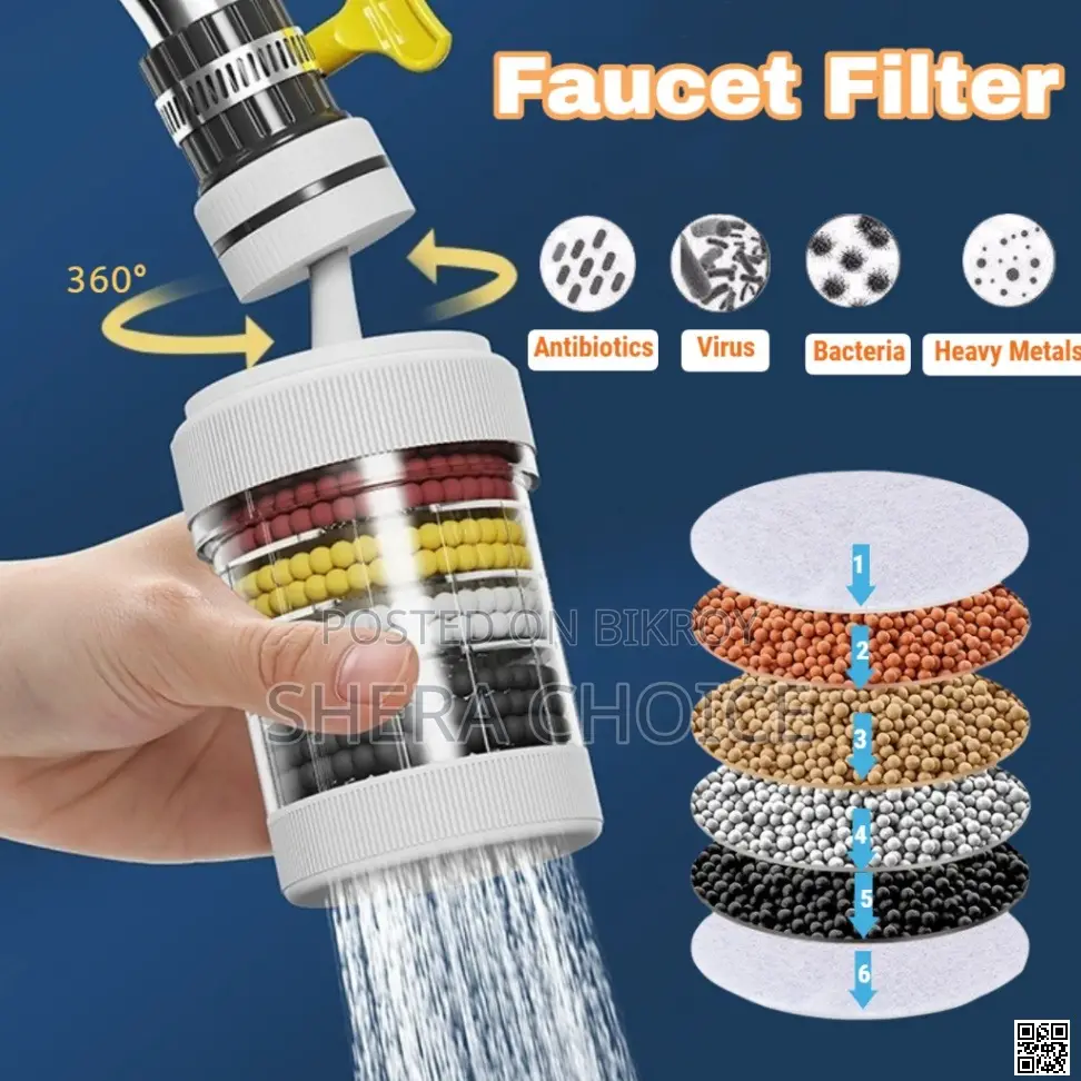 6 Layers 360 Degree Rotatable Water Filter Tap