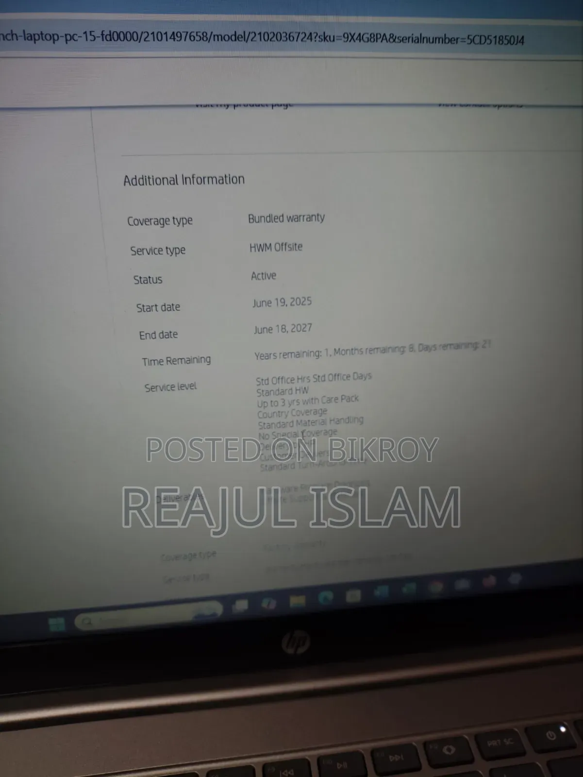 Laptop HP 15 8GB Intel Core i5 SSD 512GB