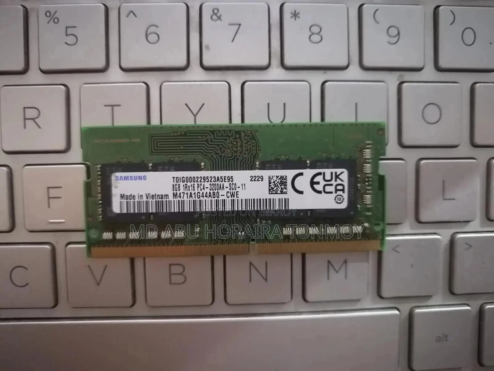 8GB DDR4 3200MHz Laptop RAM (Samsung)