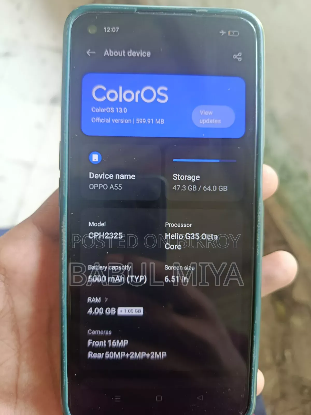 Oppo A55 64 GB Black