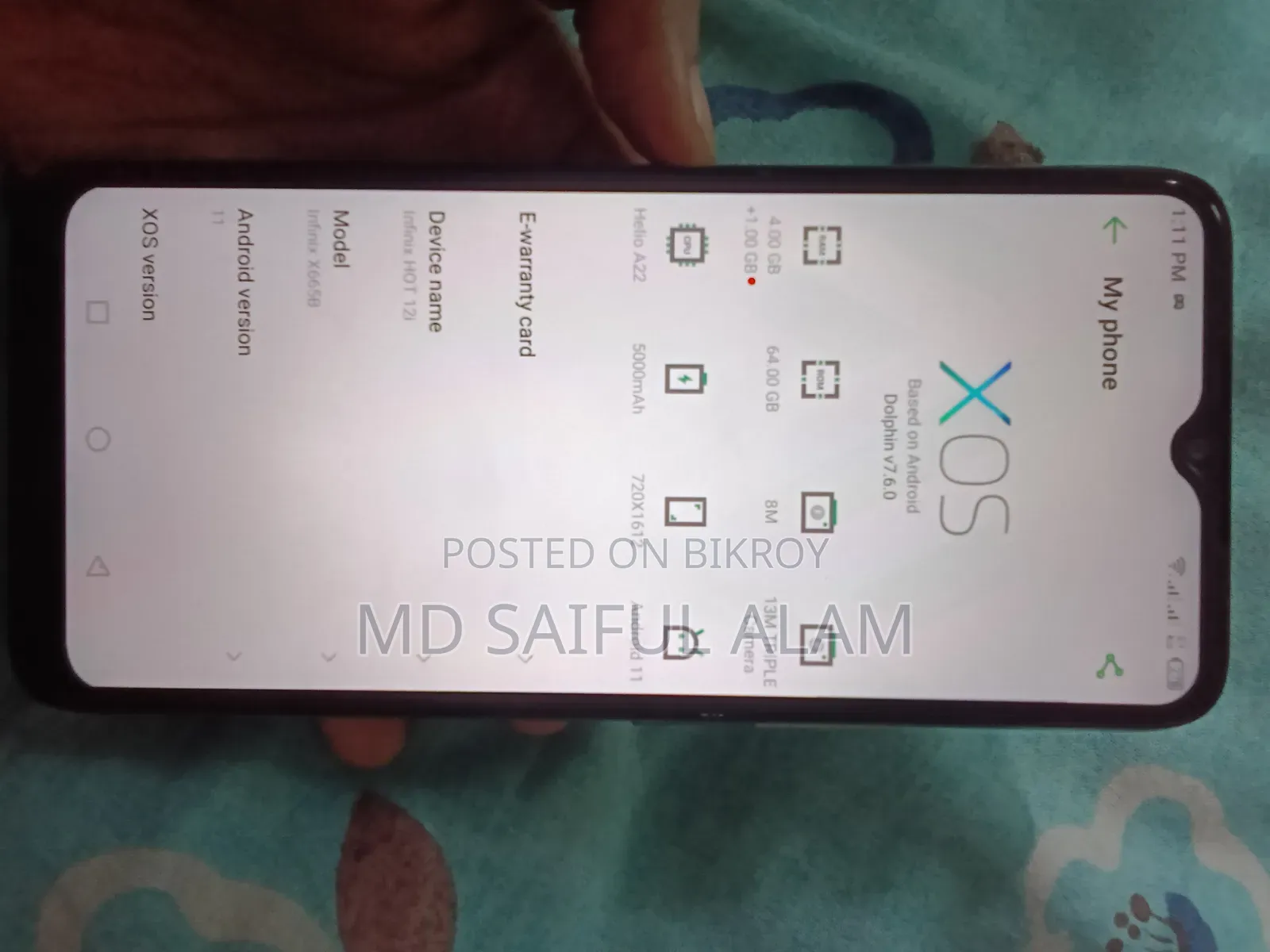 Infinix Hot 12i 64 GB Blue