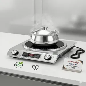 New Prastige Hilton 2500W Heavy Duty Infrared Cooker - Model HT-333