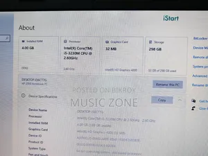 Laptop HP 4GB Intel Core I5 SSD 350GB