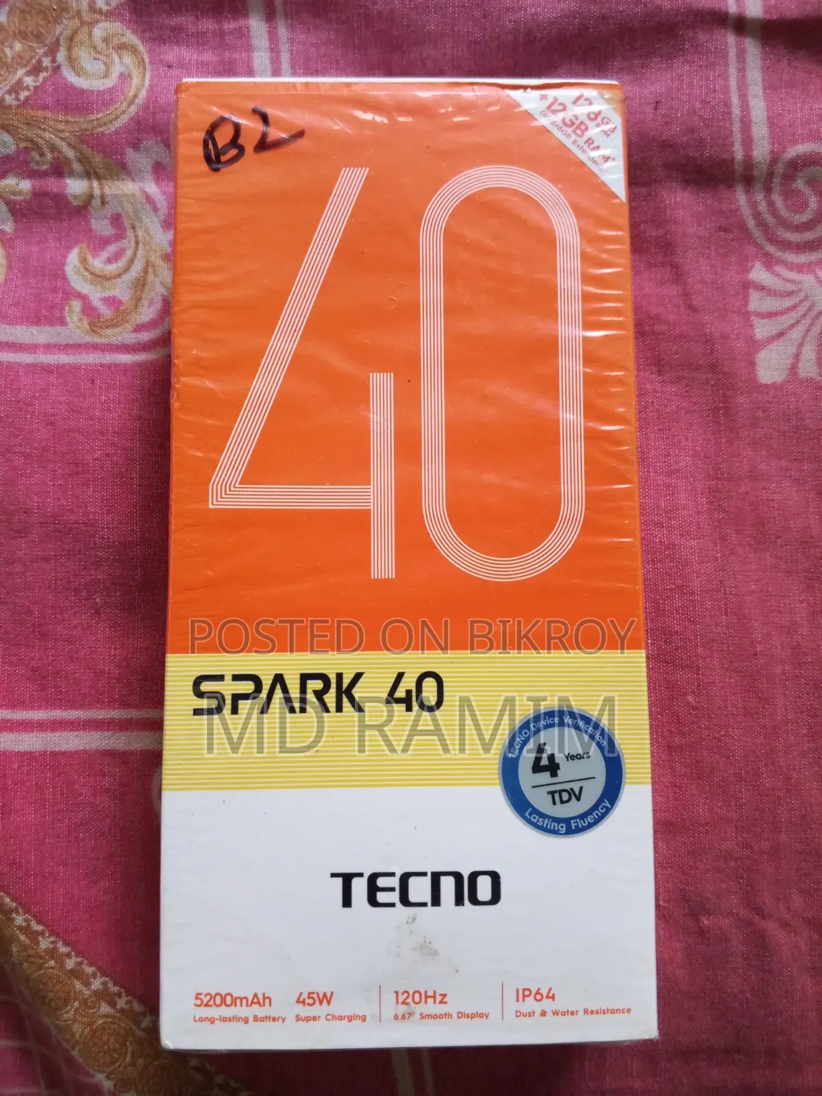 New Tecno Spark 40 128 GB Black