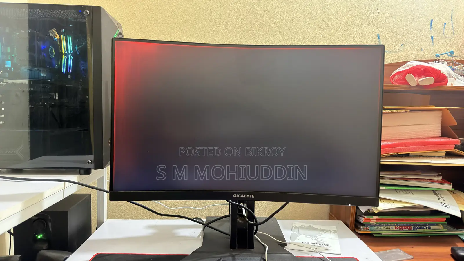 For Sale: Gigabyte G27FC A 27” Curved Gaming Monitor (Used)
