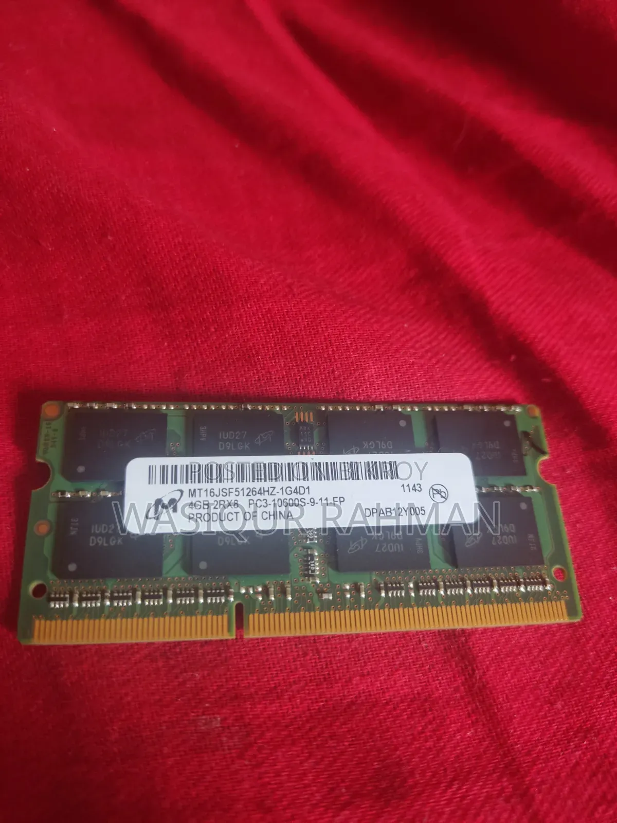 4GB DDR3 1333MHz SO-DIMM Laptop RAM | Micron MT16