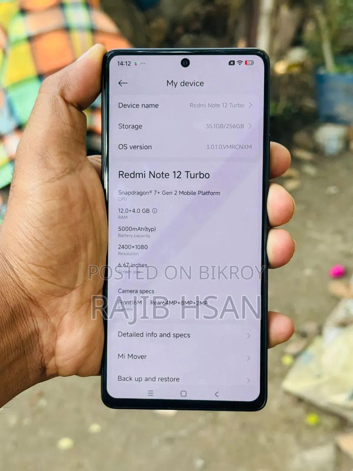 Xiaomi Redmi Note 12 Turbo 256 GB Black