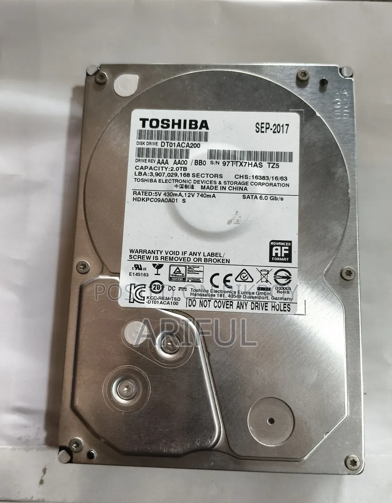 Toshiba 2 TB HDD