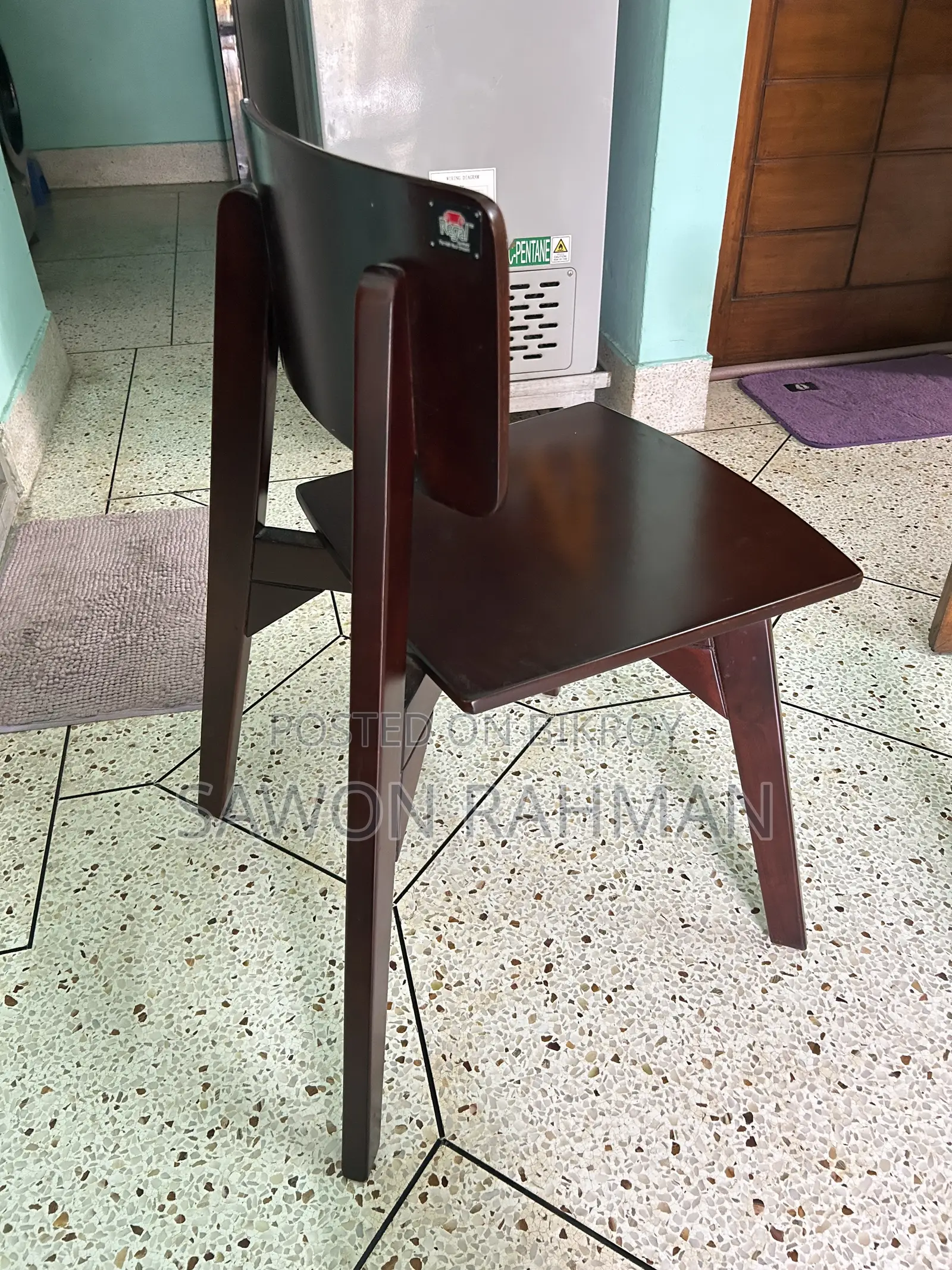Regal Pearl Wooden Dining Table Chair