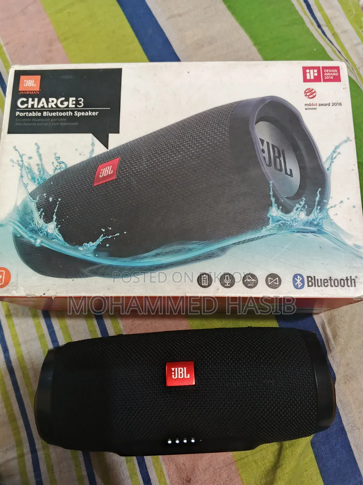 জেবিএল চার্জ ৩ উইথ বক্স