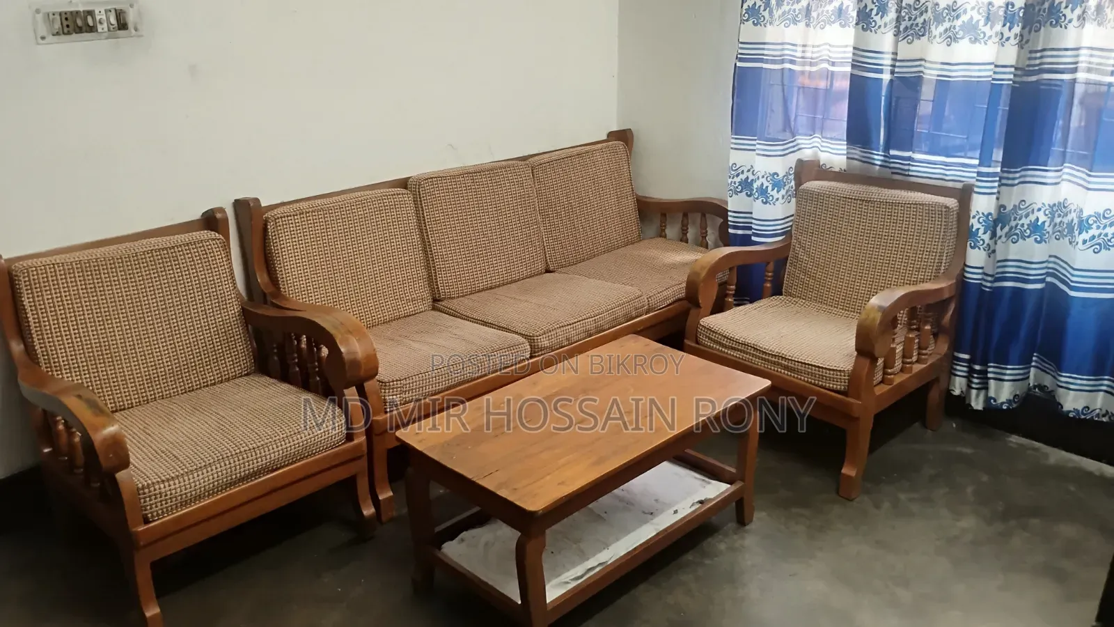 Sofa / 5-seater Teak Wood Sofa