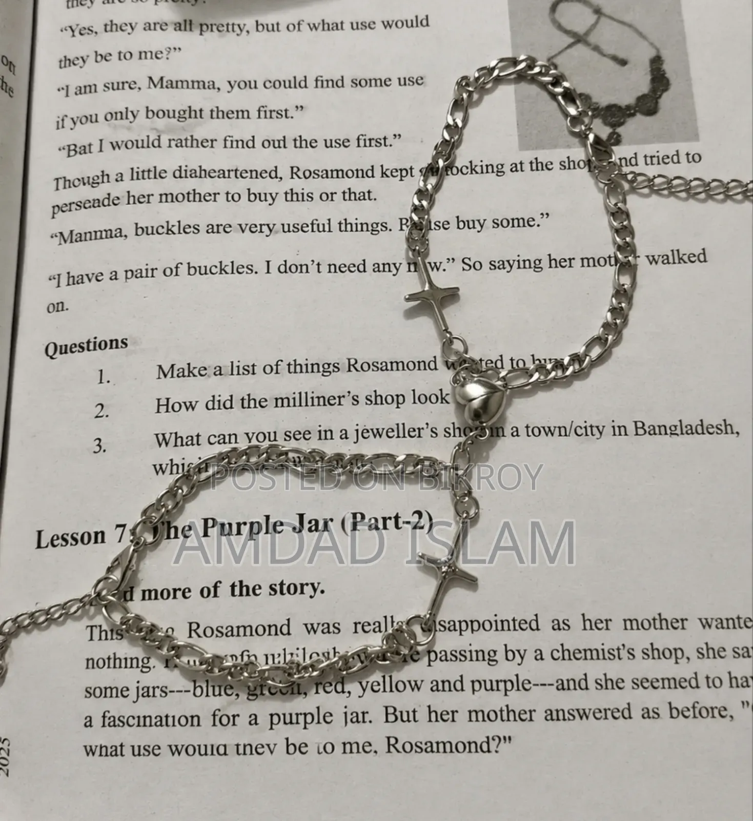 Y2k Heart Cross Bracelet