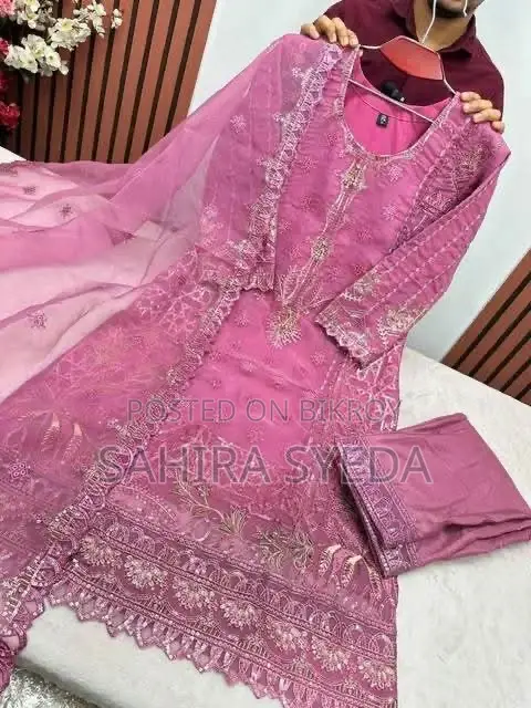 3 Piece Organza Kameez Partywear