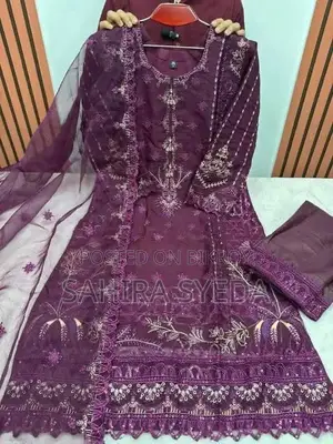 3 Piece Organza Kameez Partywear