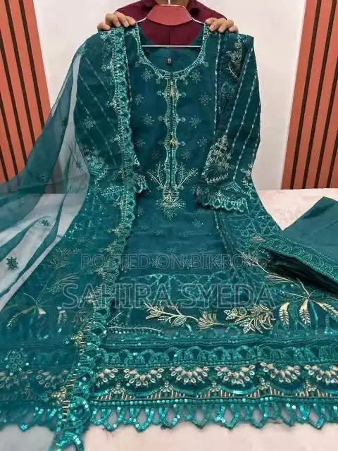 3 Piece Organza Kameez Partywear
