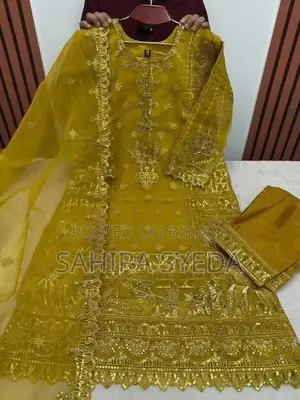 3 Piece Organza Kameez Partywear