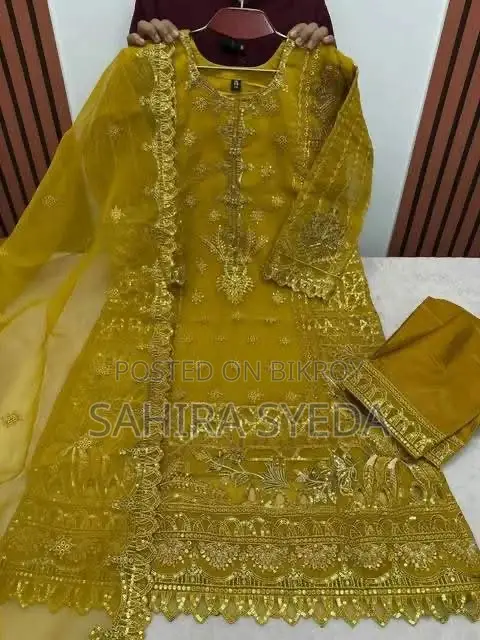 3 Piece Organza Kameez Partywear