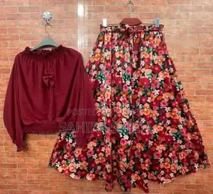 Cherry Skirt And Top For Teens
