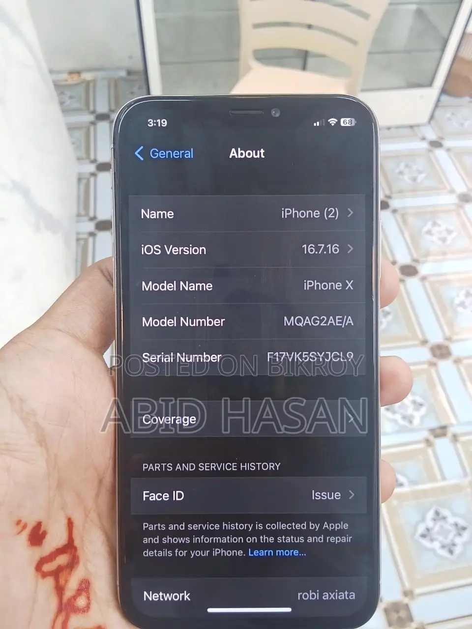 Apple iPhone X 256 GB White