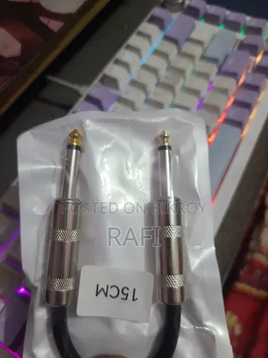 High Quality Guitar Cable (6 Layer Noiseless Gold Plated)(Imported)