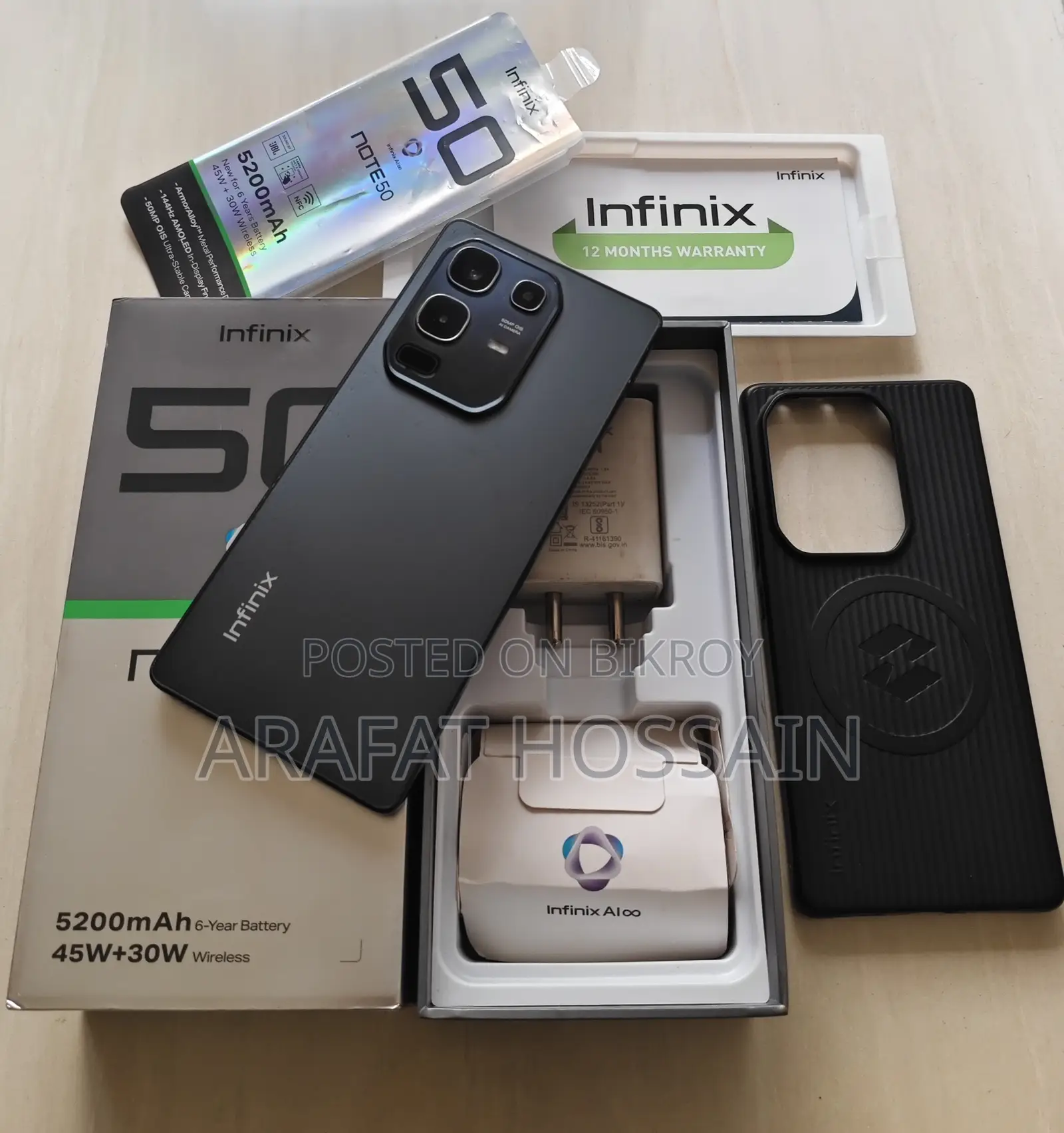 Infinix Note 50 4G 256 GB Black