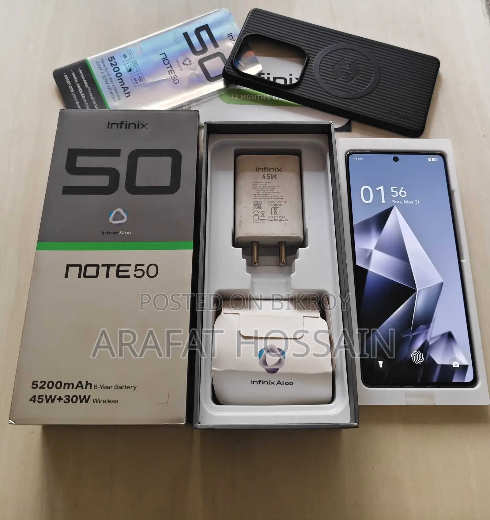 Infinix Note 50 4G 256 GB Black