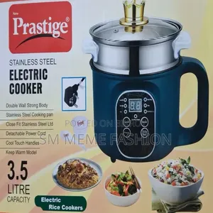 Prastige Brand Stainless Steel Electric Cooker Capacity: 3.5 Litres
