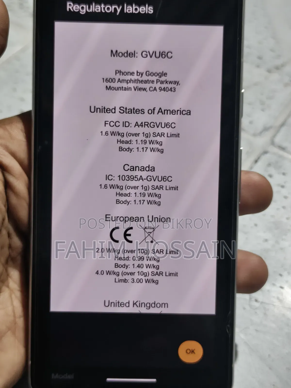 New Google Pixel 7 128 GB White