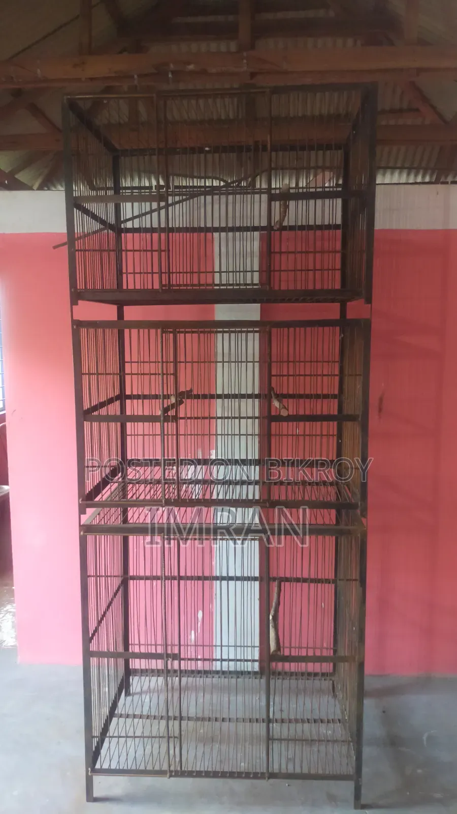Heavy cage for birds and chickens