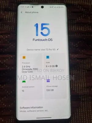 Vivo T2 (India) 128 GB White