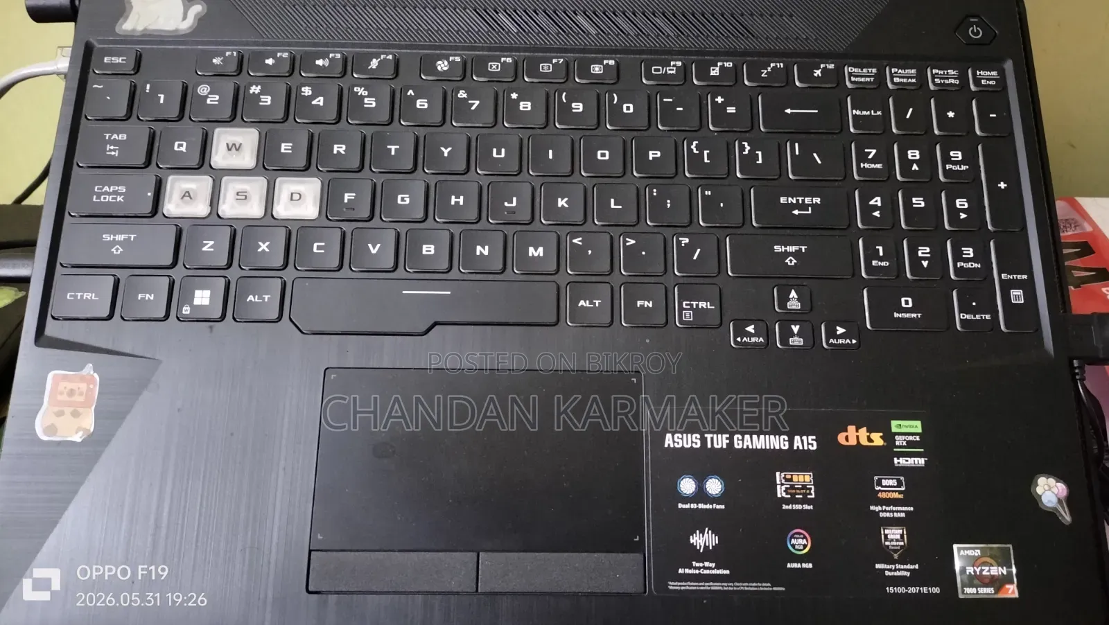 Laptop Asus TUF Gaming A15 16GB AMD Ryzen 5 SSD 512GB