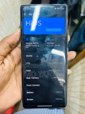Tecno Camon 40 256 GB Silver