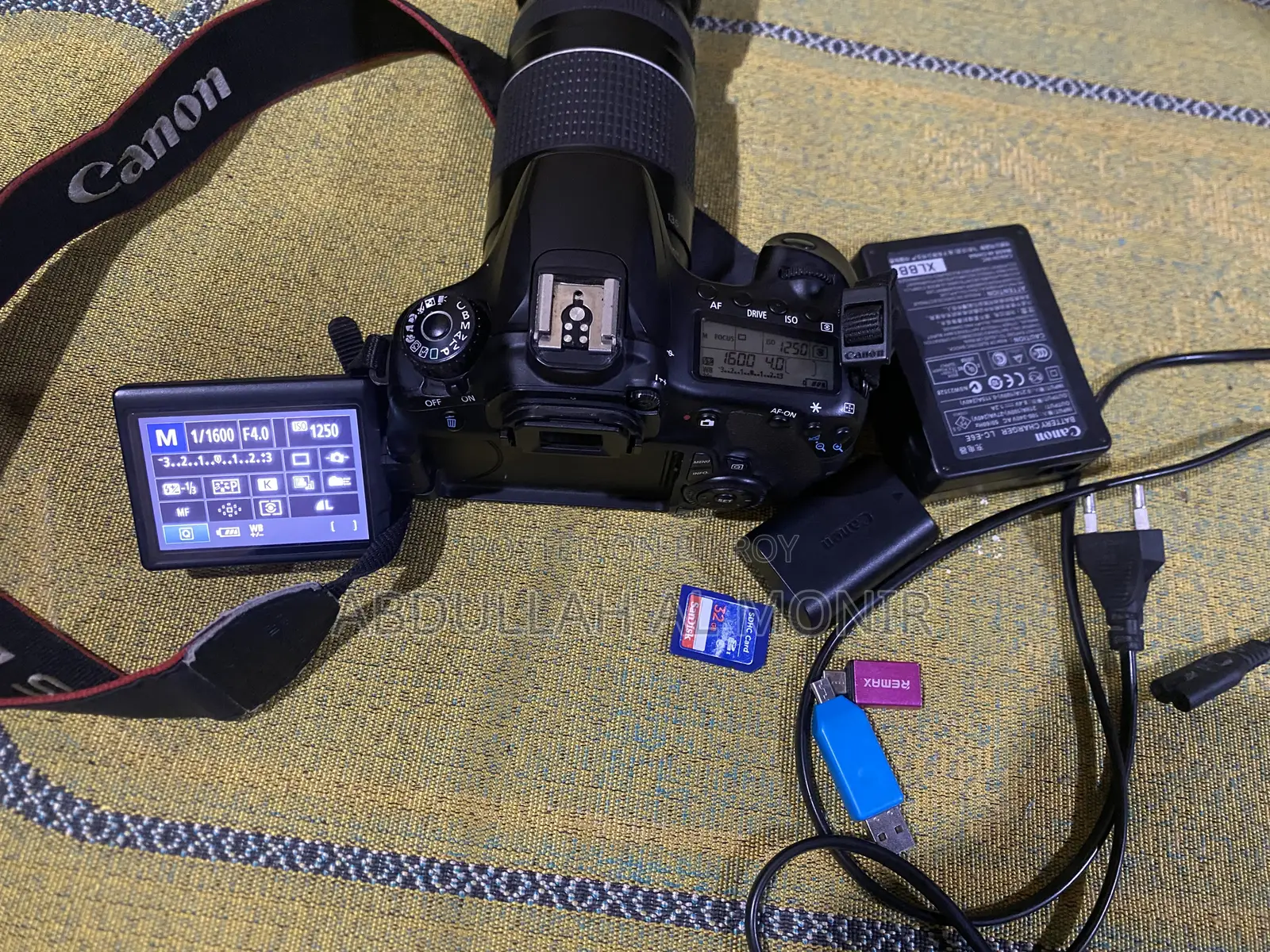 Canon 60d Camera 75-300mm Lans Flash