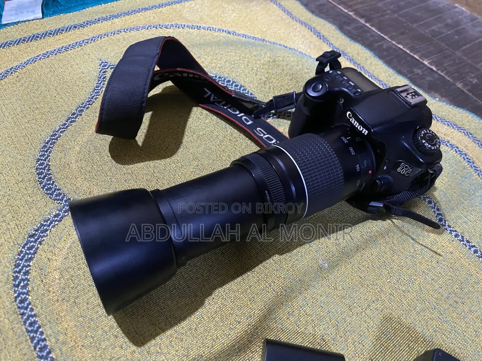 Canon 60d Camera 75-300mm Lans Flash