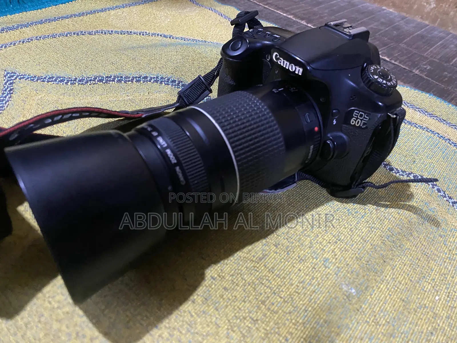 Canon 60d Camera 75-300mm Lans Flash