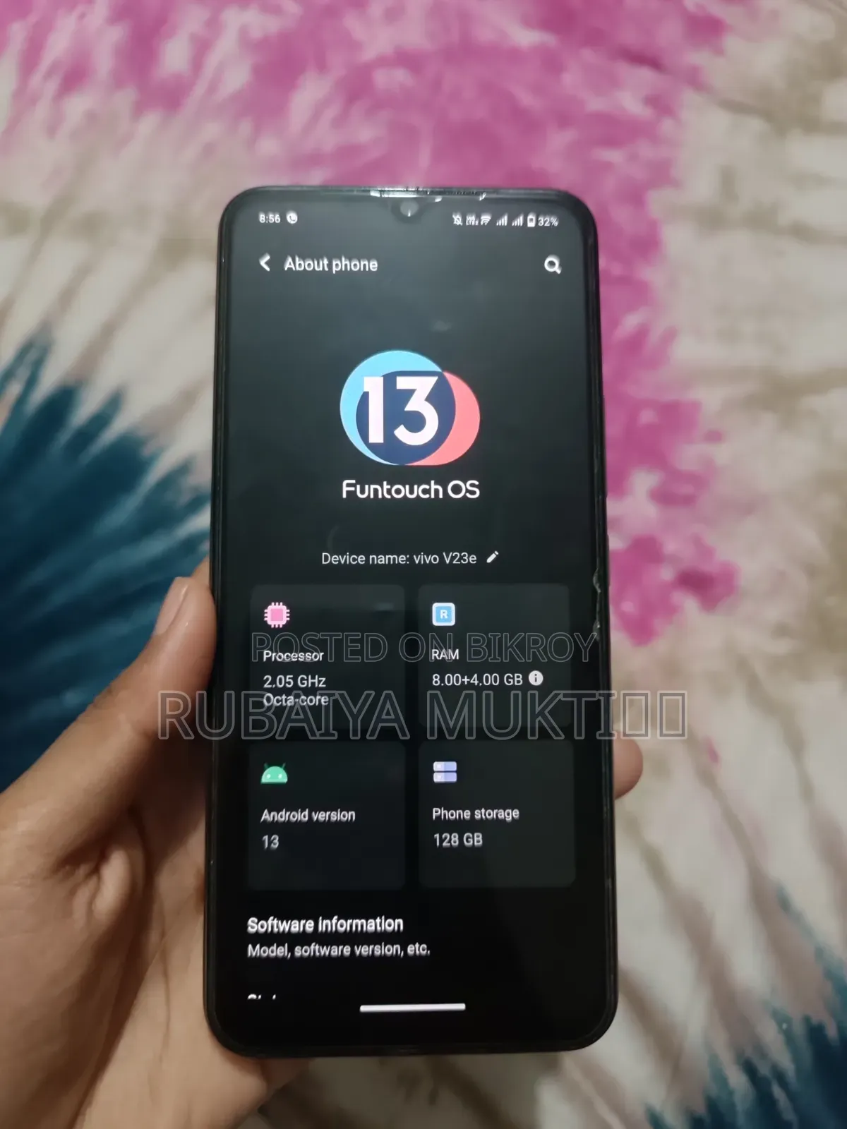 Vivo V23 128 GB Blue