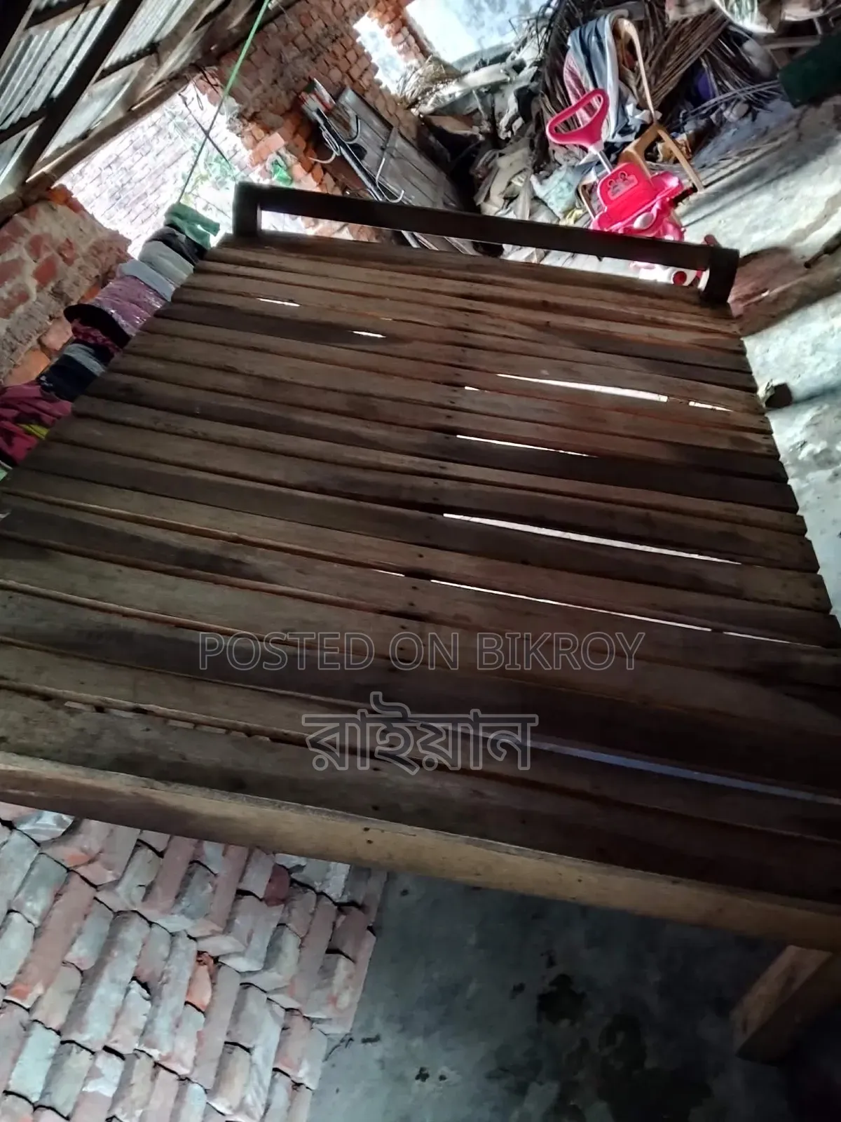 A wooden bed (Chouki) for sale