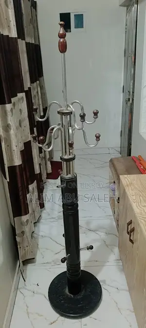 Attractive Wood and Steel Cloth Hanger Stand