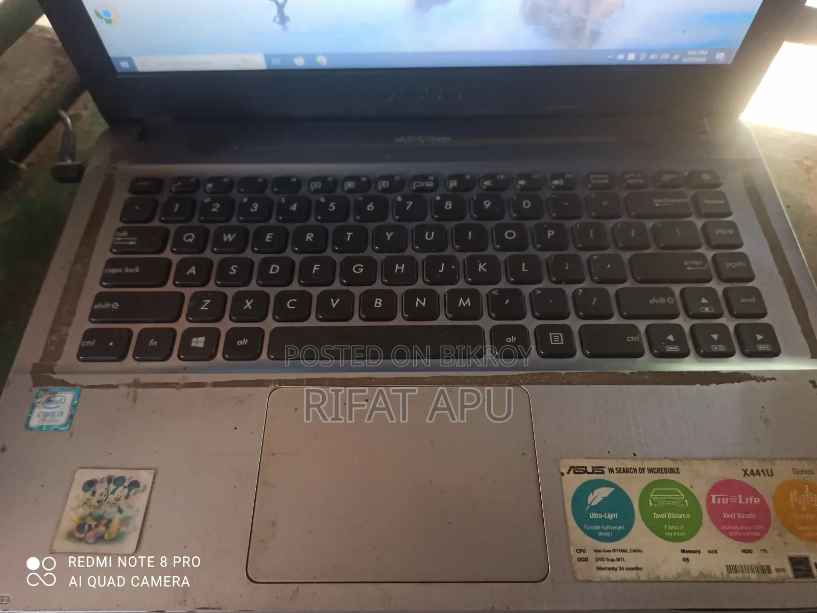 Laptop Asus X44LY 4GB Intel Core I3 HDD 1TB