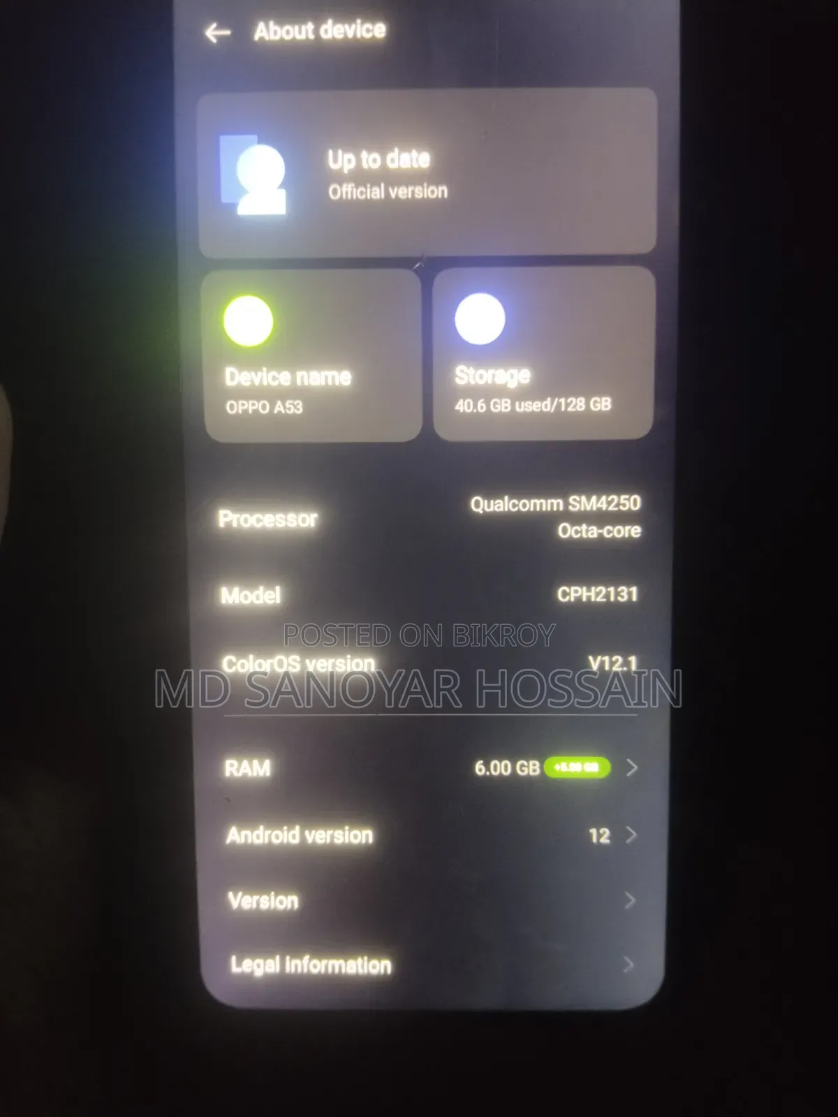 Oppo A53 128 GB Black