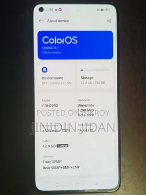 Oppo Reno7 Pro 5G 256 GB Black