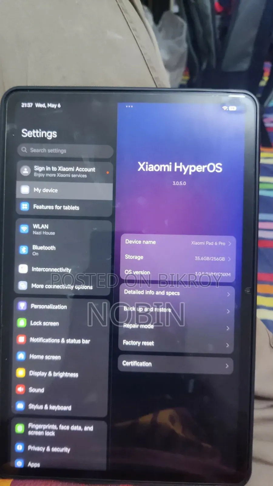 Xiaomi Pad 6 256 GB Black
