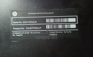 Desktop Computer HP ProDesk 400 G4 4GB Intel Core I5 HDD 1T