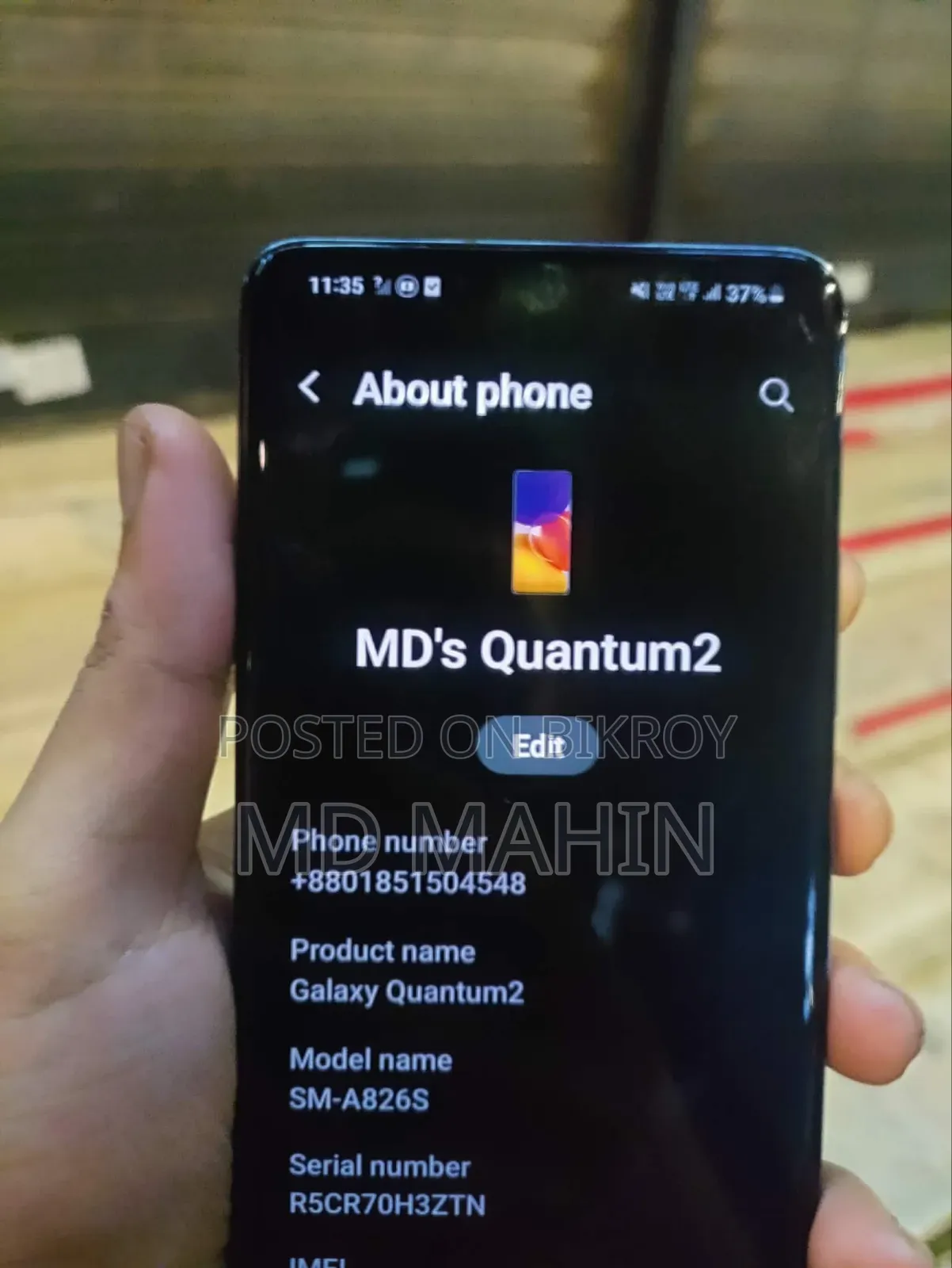 Samsung Galaxy A82 5G (Galaxy Quantum 2) 128 GB Black