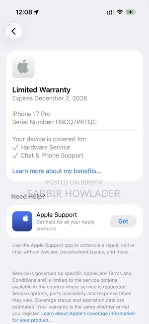 New Apple iPhone 17 Pro 256 GB Orange