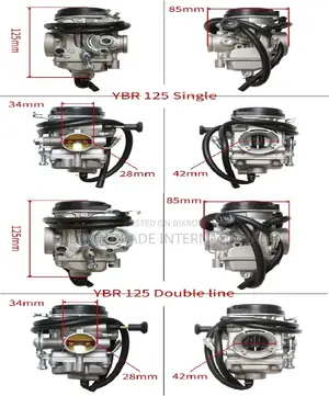Ybr 125 Single and Double Carburetor for Yamaha 125 Cc Motorcycles