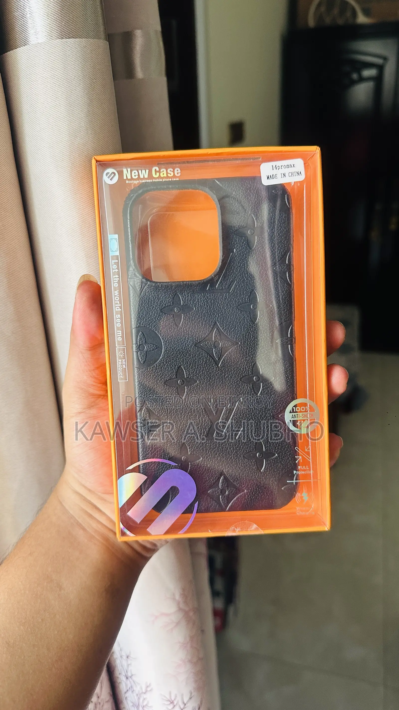 Louis Vuitton Premium Leather Case for iPhone 14 Pro Max