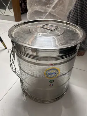 একদম নতুন স্টেইনলেস স্টিল ড্রাম (সাইজ ৪) বিক্রয় হবে