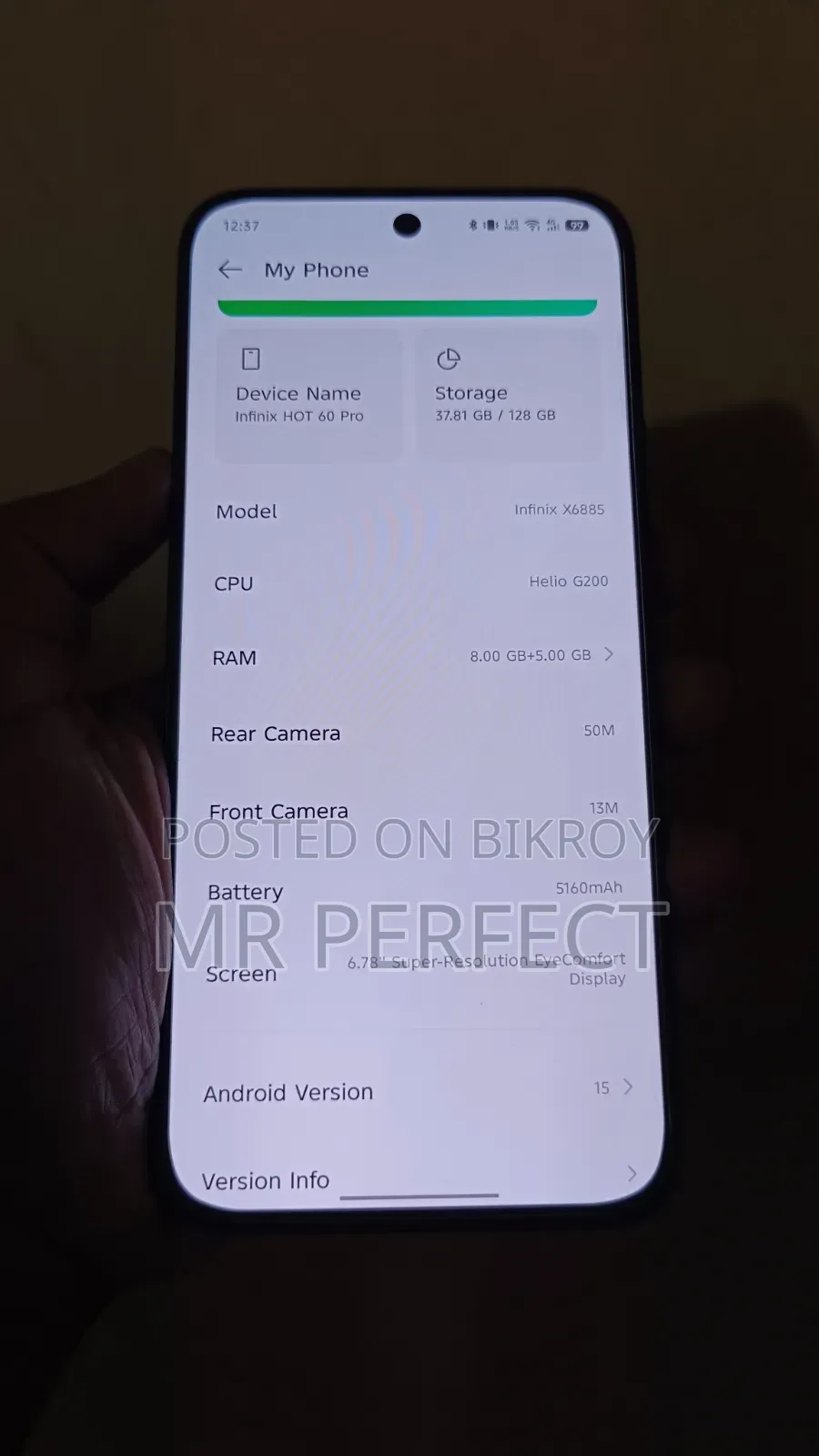 Infinix Hot 60 Pro 128 GB Black