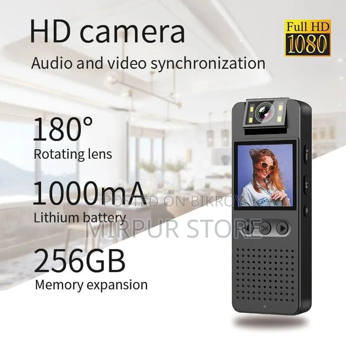 Body Camera HD Infrared Night Vision WiFi Hotspot CS06 1080p